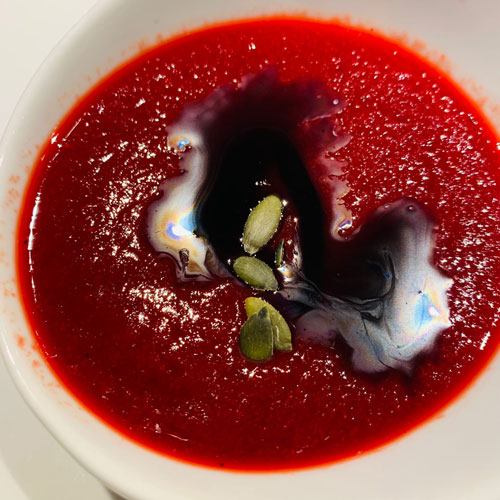 Rote Beete – Tomaten Gazpacho